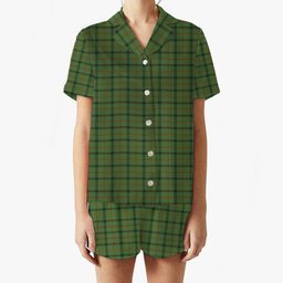 ScotsTee Shop Scottish Strachan Hunting Women's Short Sleeve Short Set Tartan Pyjama Set