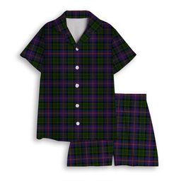 ScotsTee Shop Scottish MacNeil of Colonsay 2 Women's Short Sleeve Short Set Tartan Pyjama Set