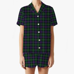 ScotsTee Shop Scottish MacCallum Women's Short Sleeve Short Set Tartan Pyjama Set
