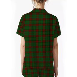 ScotsTee Shop Scottish Maxwell Hunting Women's Short Sleeve Short Set Tartan Pyjama Set