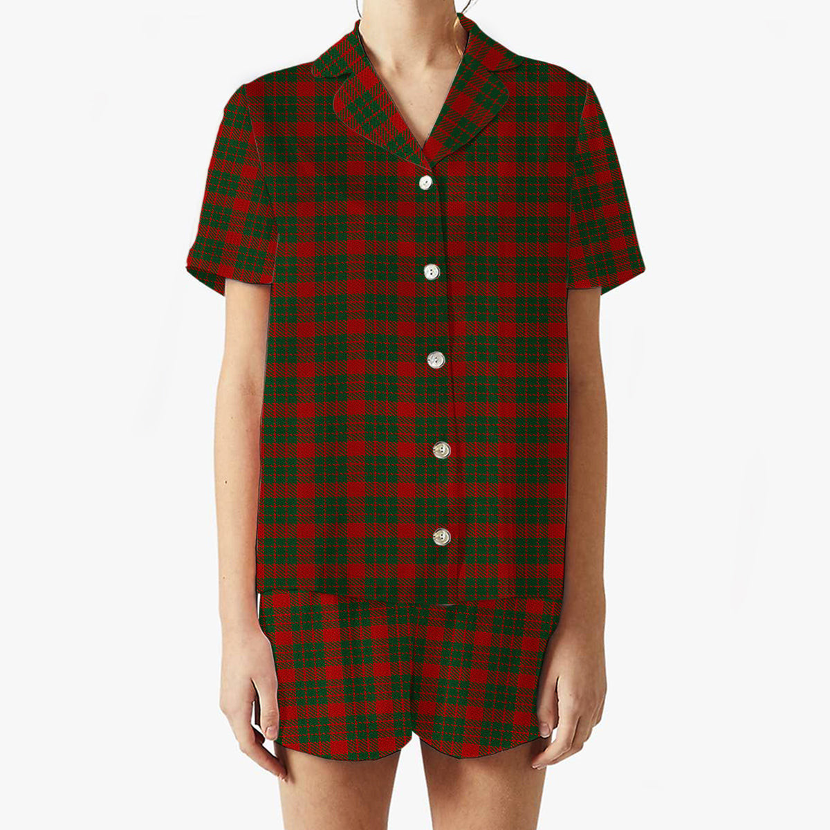 ScotsTee Shop Scottish MacGregor of Glenstrae 2 Women's Short Sleeve Short Set Tartan Pyjama Set