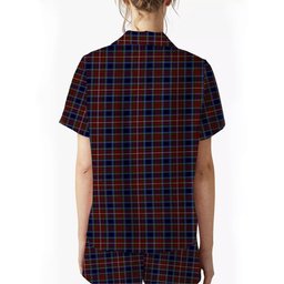 ScotsTee Shop Scottish Moon Georgia USA Women's Short Sleeve Short Set Tartan Pyjama Set