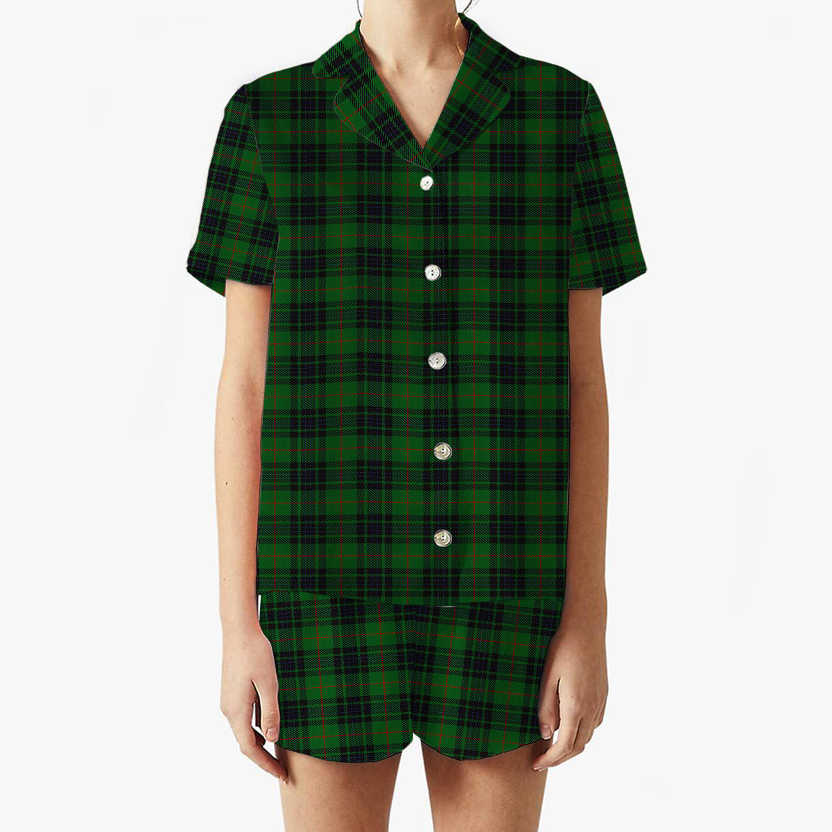 ScotsTee Shop Scottish MacKinross Women's Short Sleeve Short Set Tartan Pyjama Set
