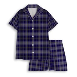ScotsTee Shop Scottish Ochterlony Women's Short Sleeve Short Set Tartan Pyjama Set