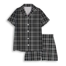 ScotsTee Shop Scottish Scott Abbreviated Women's Short Sleeve Short Set Tartan Pyjama Set