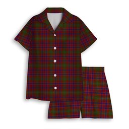 ScotsTee Shop Scottish Lumsden Short Women's Short Sleeve Short Set Tartan Pyjama Set