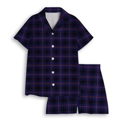 ScotsTee Shop Scottish MacIver of Strome Women's Short Sleeve Short Set Tartan Pyjama Set
