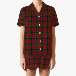 ScotsTee Shop Scottish Hay and Leith Women's Short Sleeve Short Set Tartan Pyjama Set