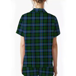 ScotsTee Shop Scottish MacNeil of Barra Chief Women's Short Sleeve Short Set Tartan Pyjama Set