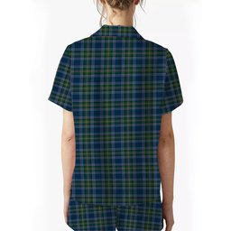 ScotsTee Shop Scottish Greenshields Women's Short Sleeve Short Set Tartan Pyjama Set