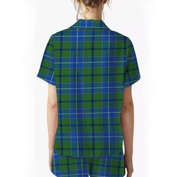 ScotsTee Shop Scottish Wishart Hunting Ancient Clan Women's Short Sleeve Short Set Tartan Pyjama Set