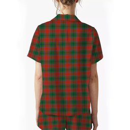 ScotsTee Shop Scottish McPhail Blue Bands Ancient Women's Short Sleeve Short Set Tartan Pyjama Set