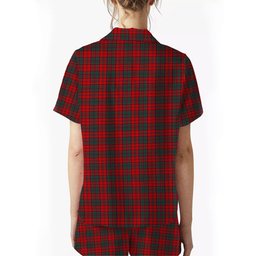 ScotsTee Shop Scottish Stewart of Appin Modern Clan Women's Short Sleeve Short Set Tartan Pyjama Set