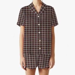 ScotsTee Shop Scottish MacInnes Ancient Hunting Women's Short Sleeve Short Set Tartan Pyjama Set