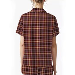 ScotsTee Shop Scottish McKay of Strathnaver Modern Women's Short Sleeve Short Set Tartan Pyjama Set
