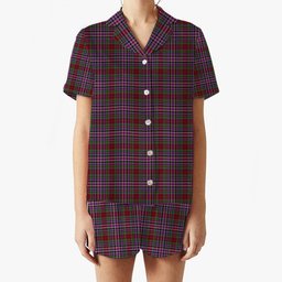 ScotsTee Shop Scottish Gordon Red 1819 Women's Short Sleeve Short Set Tartan Pyjama Set