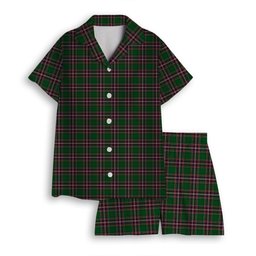 ScotsTee Shop Scottish McFarlane Hunting Women's Short Sleeve Short Set Tartan Pyjama Set