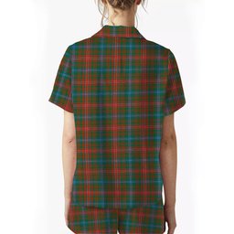 ScotsTee Shop Scottish Wilson Janet Ancient Clan Women's Short Sleeve Short Set Tartan Pyjama Set