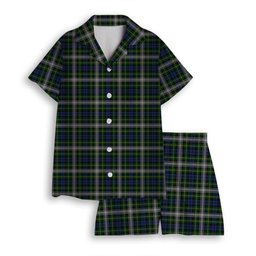 ScotsTee Shop Scottish Gordon Dress 2 Women's Short Sleeve Short Set Tartan Pyjama Set