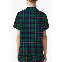 ScotsTee Shop Scottish Young Modern Clan Women's Short Sleeve Short Set Tartan Pyjama Set