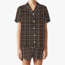 ScotsTee Shop Scottish MacLaren Weathered Women's Short Sleeve Short Set Tartan Pyjama Set