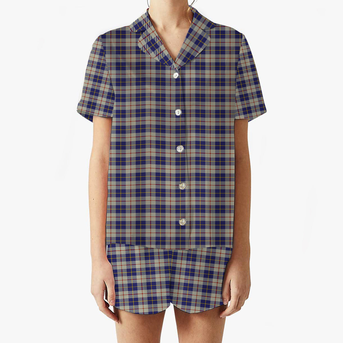 ScotsTee Shop Scottish MacRae of Conchra Women's Short Sleeve Short Set Tartan Pyjama Set