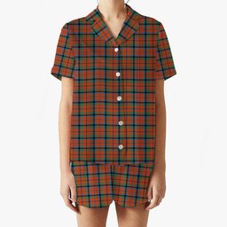 ScotsTee Shop Scottish MacNaughton Ancient Women's Short Sleeve Short Set Tartan Pyjama Set