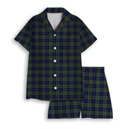ScotsTee Shop Scottish MacLaren Women's Short Sleeve Short Set Tartan Pyjama Set
