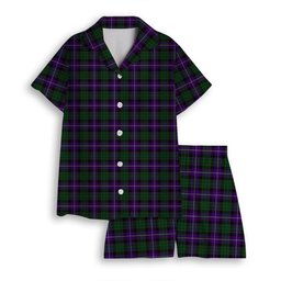 ScotsTee Shop Scottish MacRae Hunting 1 Women's Short Sleeve Short Set Tartan Pyjama Set