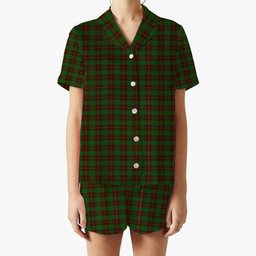 ScotsTee Shop Scottish MacPhee Hunting Women's Short Sleeve Short Set Tartan Pyjama Set