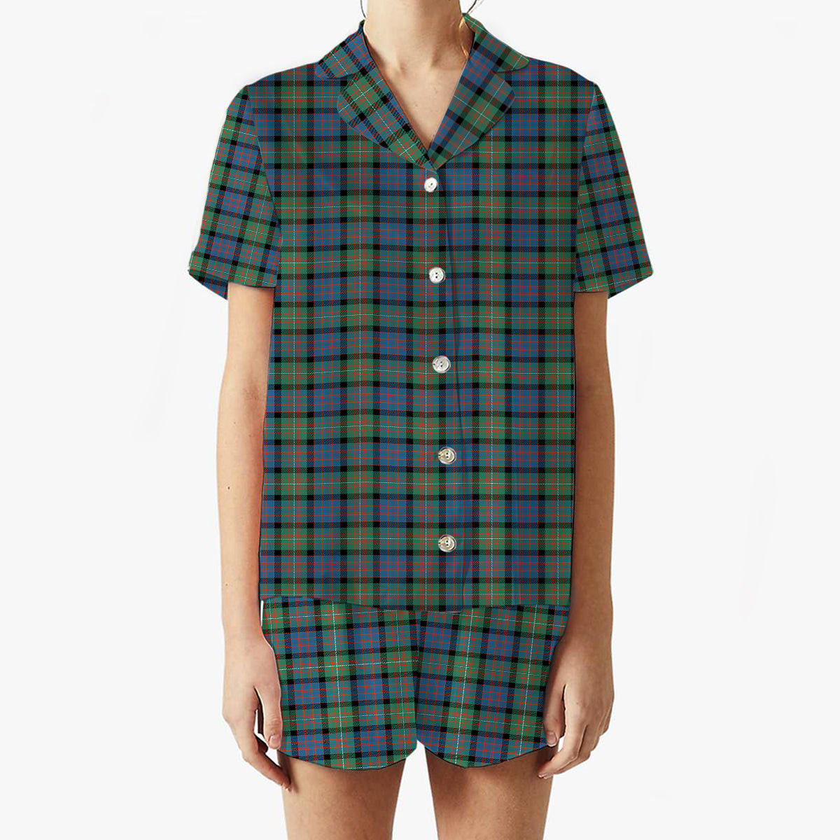 ScotsTee Shop Scottish McDonell Of Glengarry Ancient Women's Short Sleeve Short Set Tartan Pyjama Set