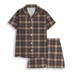 ScotsTee Shop Scottish McFarlane Dress Ancient Women's Short Sleeve Short Set Tartan Pyjama Set