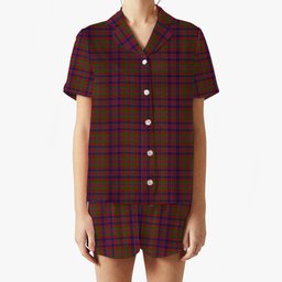 ScotsTee Shop Scottish MacDonald of Boisdale Women's Short Sleeve Short Set Tartan Pyjama Set
