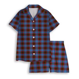ScotsTee Shop Scottish Newton Women's Short Sleeve Short Set Tartan Pyjama Set