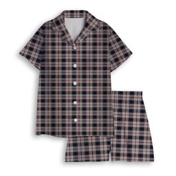 ScotsTee Shop Scottish Merrilees Dress Dance Women's Short Sleeve Short Set Tartan Pyjama Set