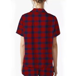 ScotsTee Shop Scottish MacDougall 1842 Women's Short Sleeve Short Set Tartan Pyjama Set