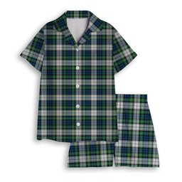 ScotsTee Shop Scottish Gordon Dress Ancient Women's Short Sleeve Short Set Tartan Pyjama Set
