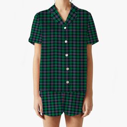 ScotsTee Shop Scottish Urquhart Broad Red Ancient Women's Short Sleeve Short Set Tartan Pyjama Set