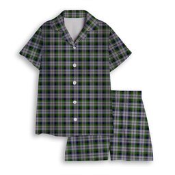 ScotsTee Shop Scottish Mcnaghten Dress Women's Short Sleeve Short Set Tartan Pyjama Set