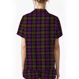 ScotsTee Shop Scottish McDonald Modern Women's Short Sleeve Short Set Tartan Pyjama Set