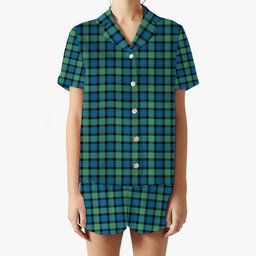 ScotsTee Shop Scottish Gunn Ancient Women's Short Sleeve Short Set Tartan Pyjama Set