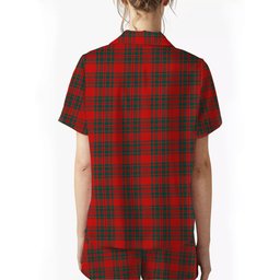 ScotsTee Shop Scottish McIntosh Red Modern Women's Short Sleeve Short Set Tartan Pyjama Set