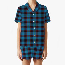 ScotsTee Shop Scottish Wedderburn Ancient Women's Short Sleeve Short Set Tartan Pyjama Set