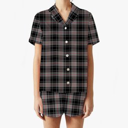 ScotsTee Shop Scottish Moffat Modern SC Women's Short Sleeve Short Set Tartan Pyjama Set