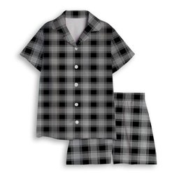 ScotsTee Shop Scottish YinYang Women's Short Sleeve Short Set Tartan Pyjama Set