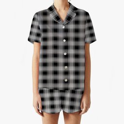 ScotsTee Shop Scottish YinYang Women's Short Sleeve Short Set Tartan Pyjama Set