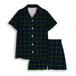 ScotsTee Shop Scottish Gunn Women's Short Sleeve Short Set Tartan Pyjama Set