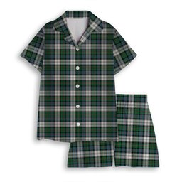 ScotsTee Shop Scottish McCallum Dress Ancient Women's Short Sleeve Short Set Tartan Pyjama Set