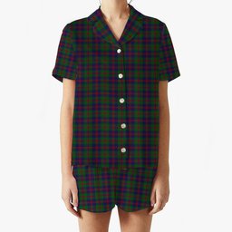 ScotsTee Shop Scottish Robertson Struan Women's Short Sleeve Short Set Tartan Pyjama Set