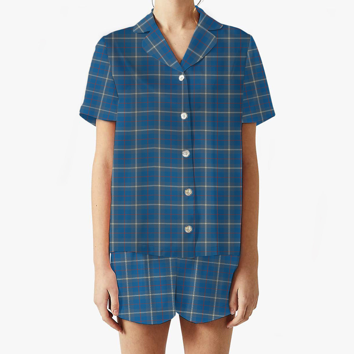ScotsTee Shop Scottish MacRae of America Ancient Women's Short Sleeve Short Set Tartan Pyjama Set